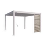 Horizontaal louvrepaneel – 1 meter – wit - Image 2