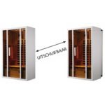 Hemlock Magnus 2 persoons uitschuifbare infrarood Sauna - Image 2