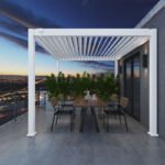 Orion overkapping – 300 x 300 cm – wit - Image 5